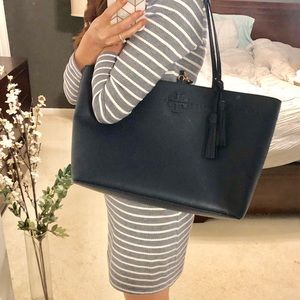 Tory Burch McGraw tote navy